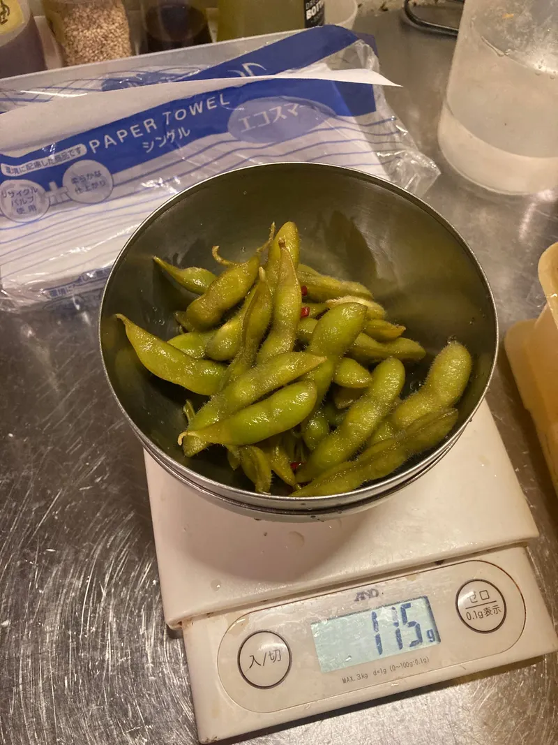 お通しおかわり　枝豆の浅漬け100g