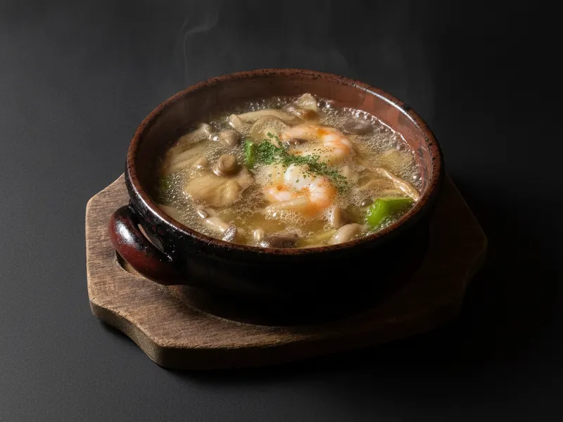 エビと野菜の米油アヒージョ　バケット別
