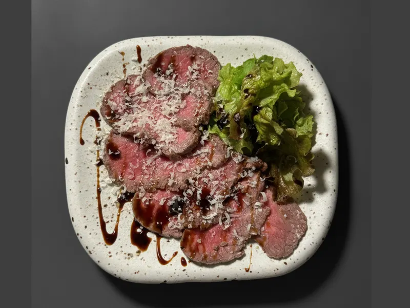 低温で仕上げたローストビーフ