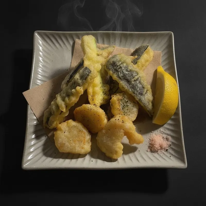 牡蠣と季節野菜のフリット