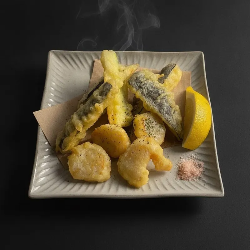 ホタテと季節野菜のフリット