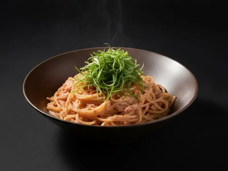 明太クリームパスタ