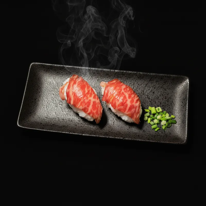A5和牛の炙り肉寿司