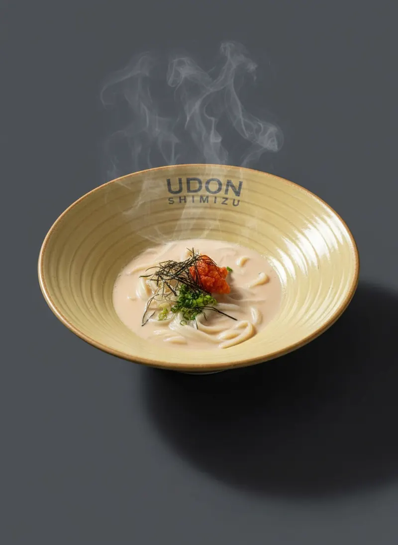 明太クリームうどん