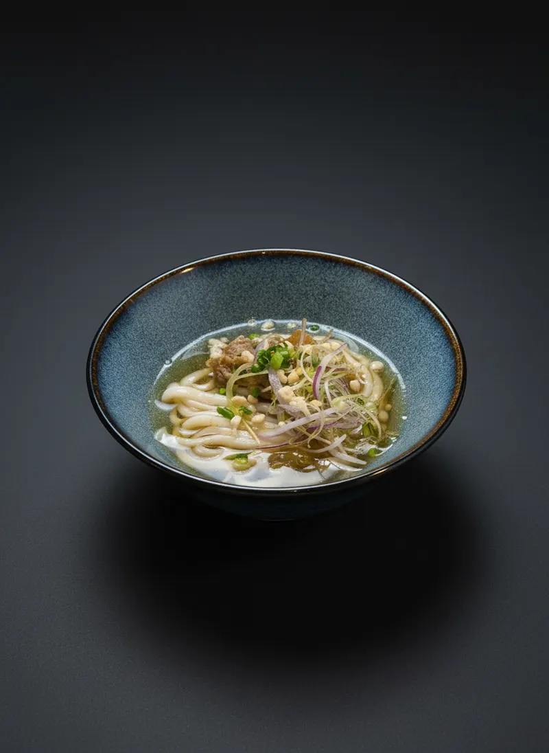 ミニ冷肉かけうどん