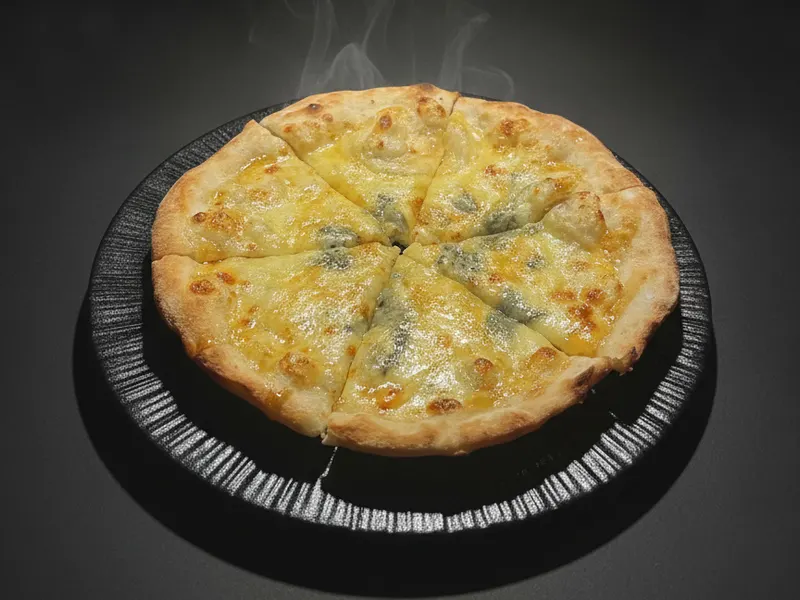 4種チーズのピザ