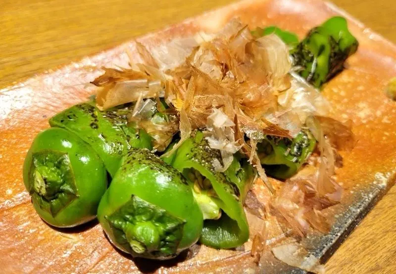 万願寺とうがらし炭焼き