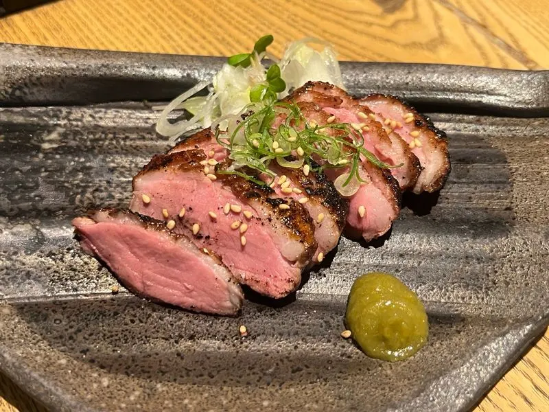 合鴨の炭火焼き