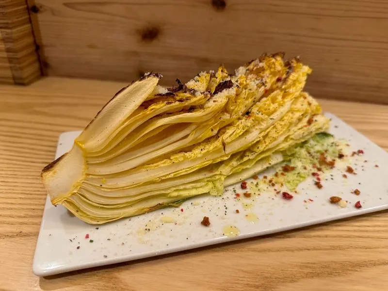 オレンジ白菜　パルミジャーノオーブン焼き